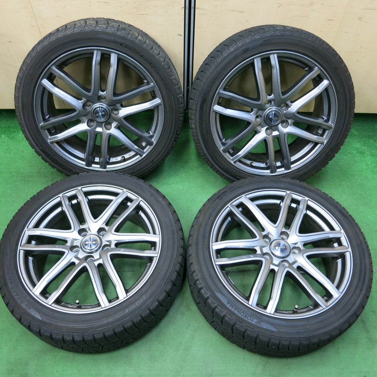 *送料無料* バリ溝！9.5分★スタッドレス 225/45R18 ヨコハマ アイスガード iG50 プラス SG-E 18インチ  PCD114.3/5H★4091301SYス