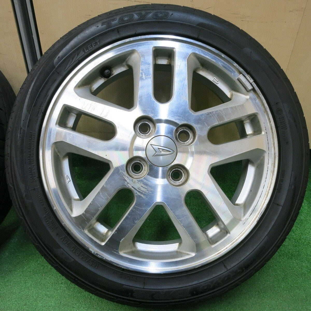 4本価格★ダイハツ ムーヴ カスタム 純正 165/55R15 トーヨー DRB 15インチ PCD100/4H★4041809イノ