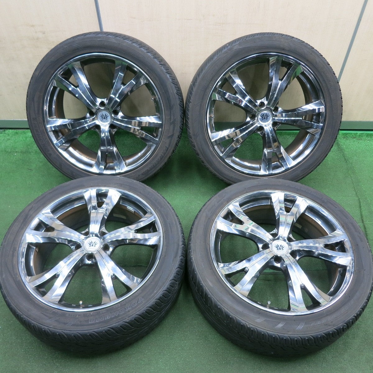 *送料無料* 4本価格★Lehrmeister エクスカリバー アマローネ 245/45R20 ヨコハマ PARADA Spec-X レアマイスター  20インチ PCD114.3/5H★4070302HAノ