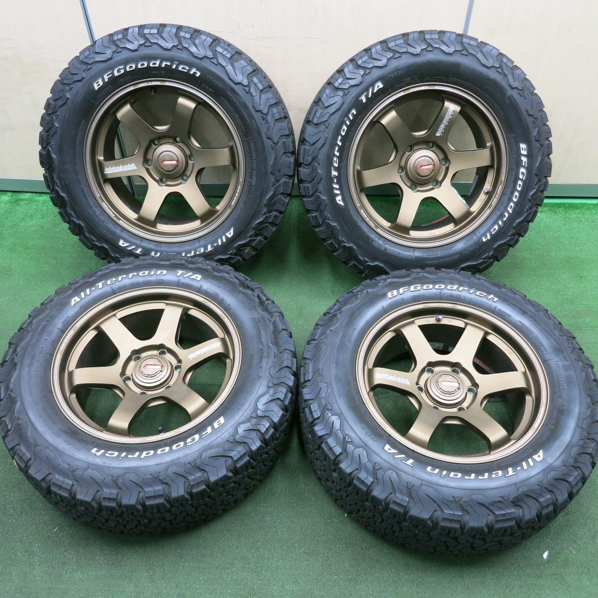 *送料無料* バリ溝！キレイ！9.5分★RAYS VOLK RACING TE37SB 265/65R18 BFグッドリッチ All-Terrain  T/A KO2 レイズ ボルクレーシング PCD139.7/6H★4051507HAノ