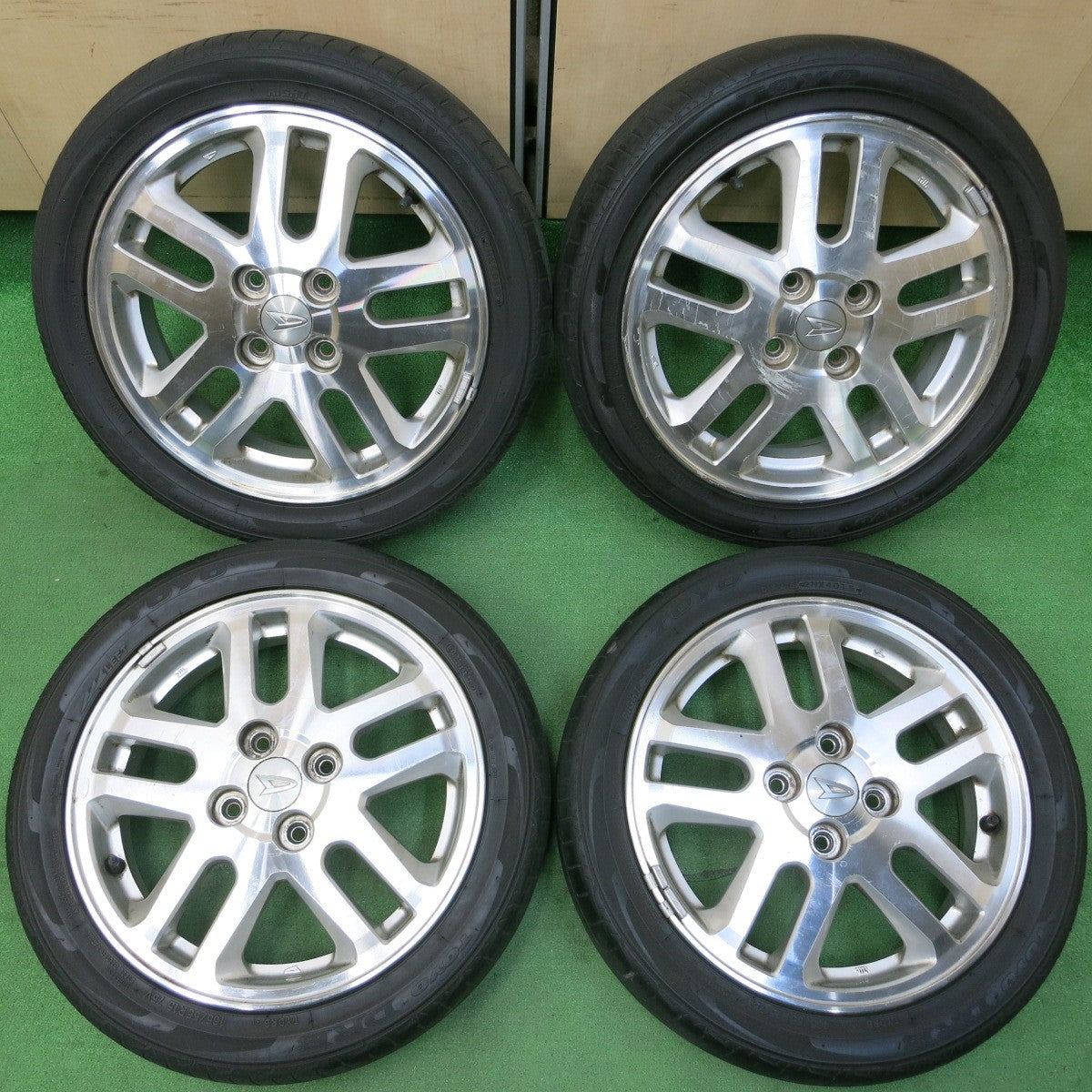 *送料無料* 4本価格★ダイハツ ムーヴ カスタム 純正 165/55R15 トーヨー DRB 15インチ PCD100/4H★4041809イノ