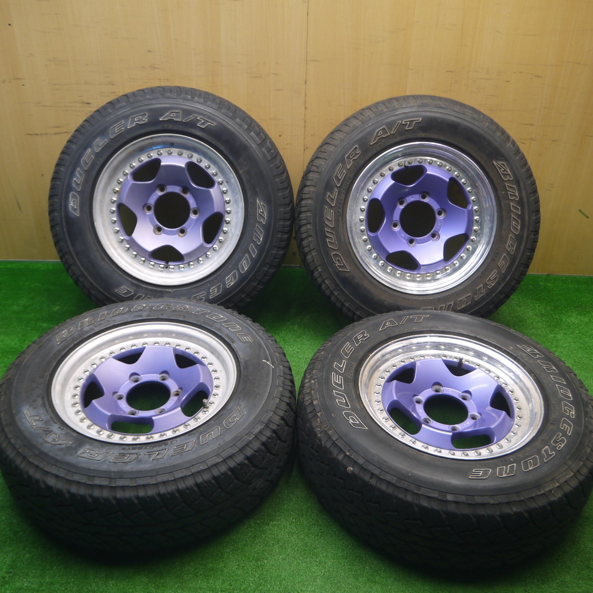 送料無料* 4本価格☆BERG 225/75R16 ブリヂストン デューラー A/T 693 ホワイトレター 16インチ PCD139.7 |  名古屋/岐阜の中古カー用品・工具の買取/販売ならガレージゲット