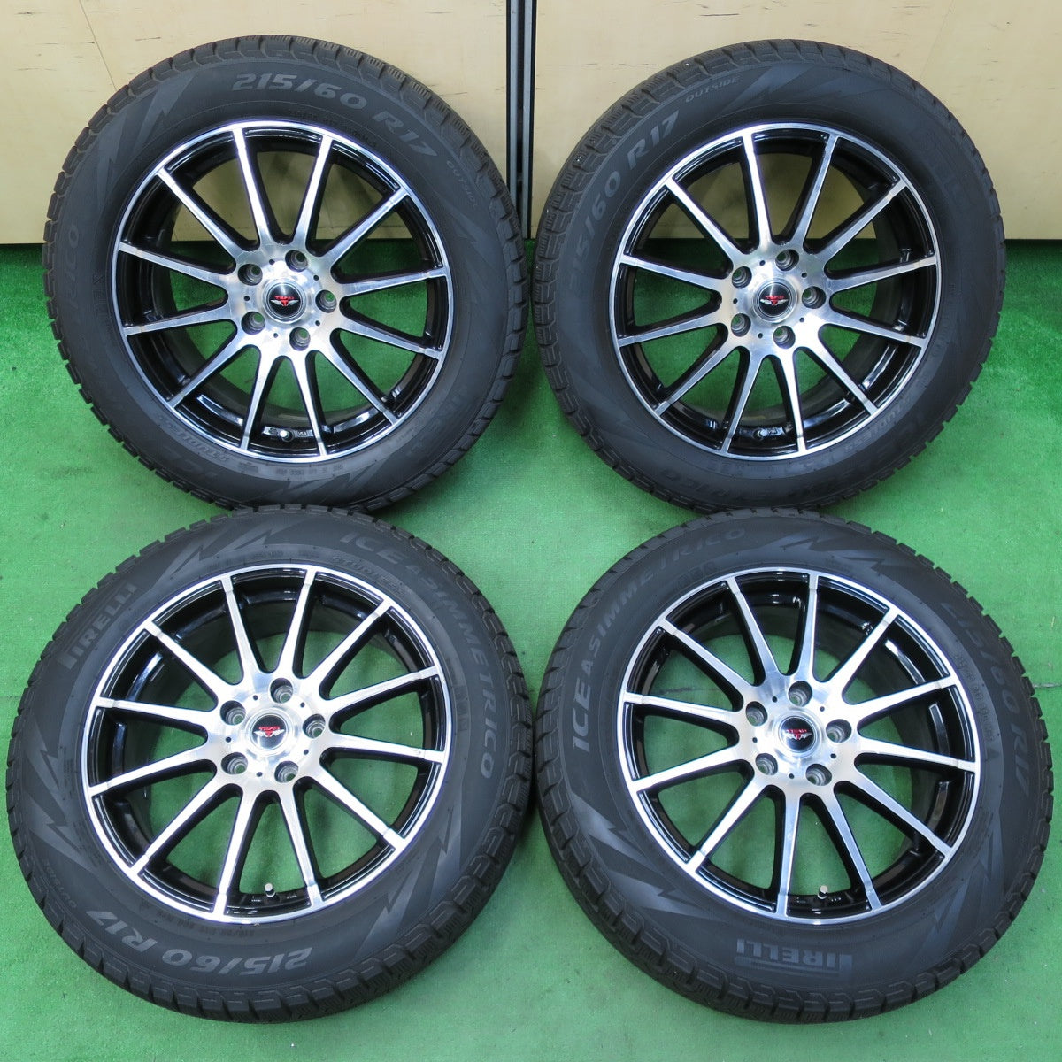 *送料無料* 4本価格★スタッドレス 215/60R17 ピレリ アイスアシンメトリコ TEAD テッド 17インチ  PCD114.3/5H★4060701イス 14776円