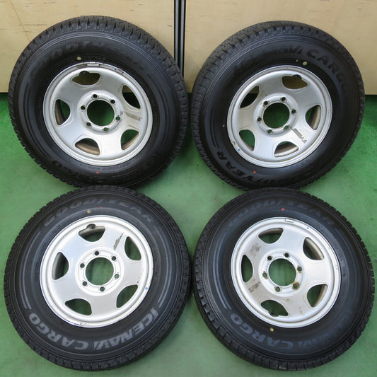 バリ溝!23年!9.5分以上★ハイエース 等 195/80R15 107/105L スタッドレス グッドイヤー アイスナビ カーゴ TOPY スチール 15インチ PCD139.7/6H★5050802イス
