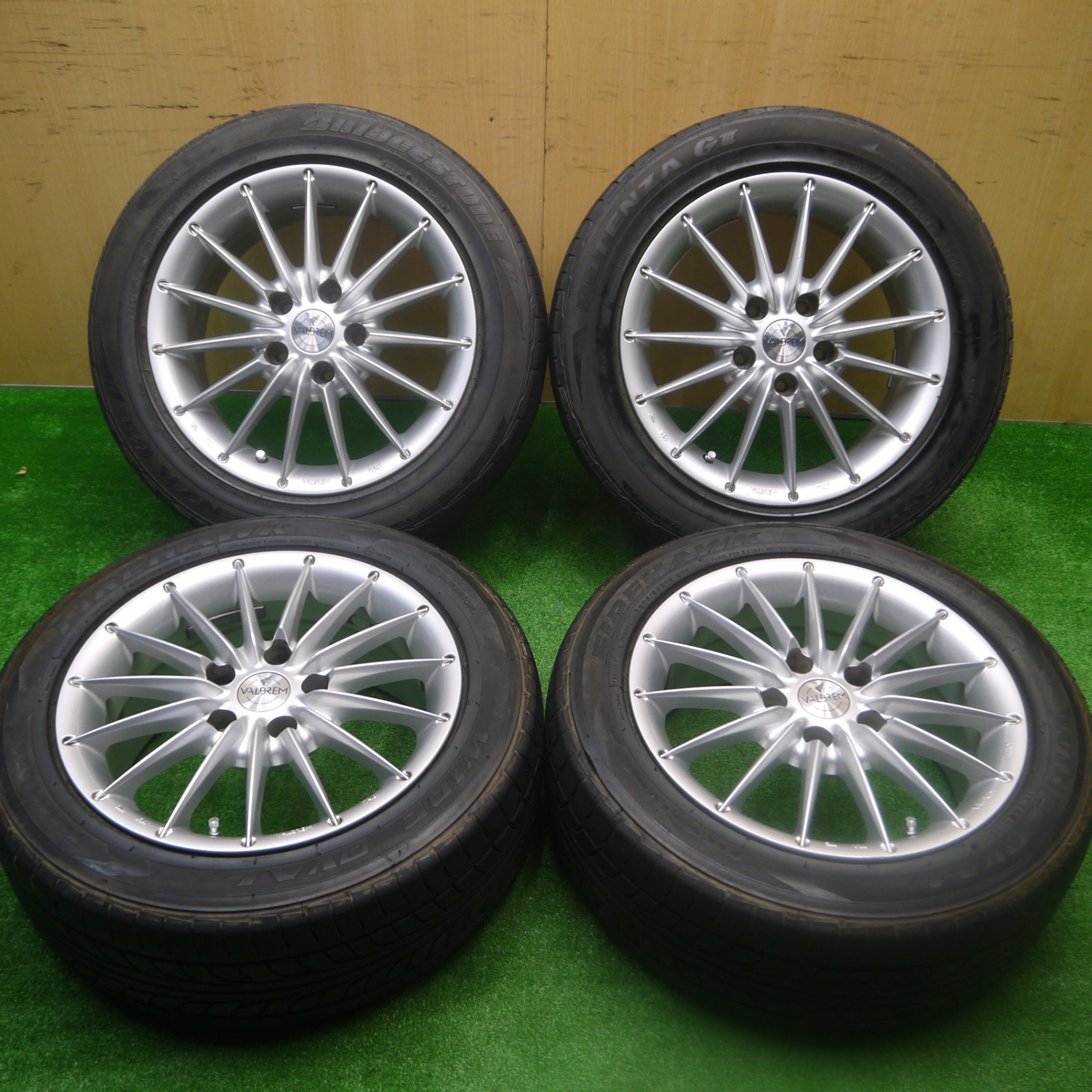 *送料無料* 4本価格★VALBREM 205/55R16 215/55R16 ファイアストン ファイアホーク ワイドオーバル ブリヂストン ポテンザ  G3 ヴァルブレム PCD114.3/5H★4082701Hノ