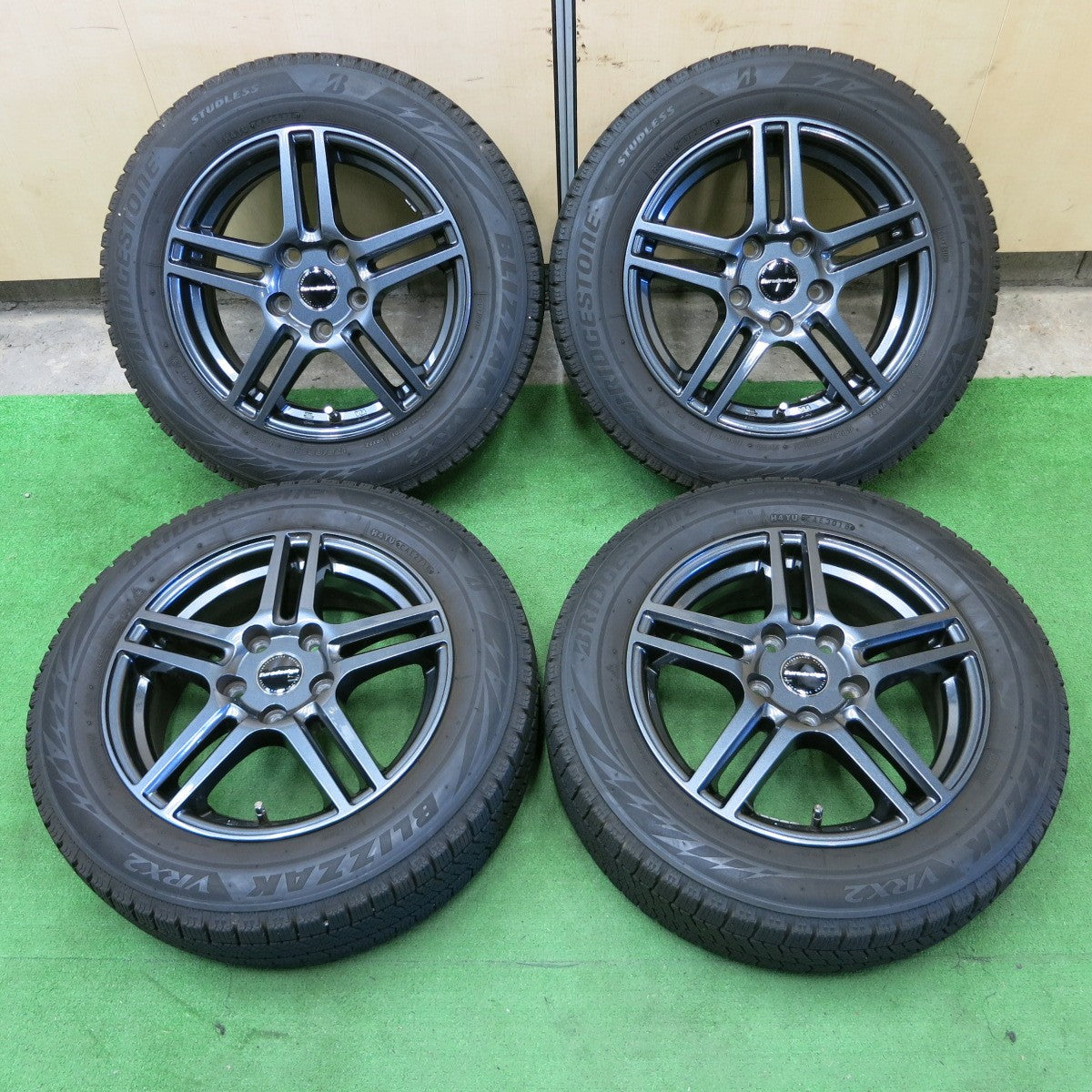 *送料無料* キレイ★MINI ミニ 等 Eurodesign 175/65R15 スタッドレス ブリヂストン ブリザック VRX2 ユーロデザイン  PCD112/5H★4062903ナス