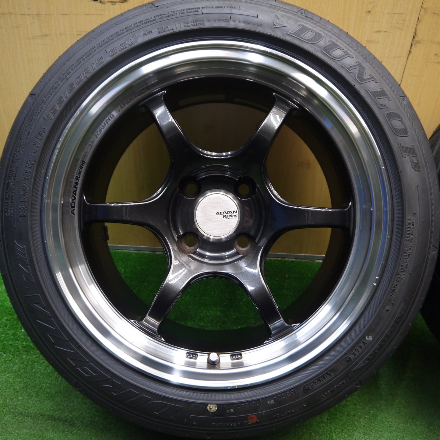 タイヤのみ未使用!24年★ADVAN Racing RGD2-15-1 195/50R15 ダンロップ DIREZZA Z3 アドバン レーシング 15インチ PCD100/4H★5041503Hノ