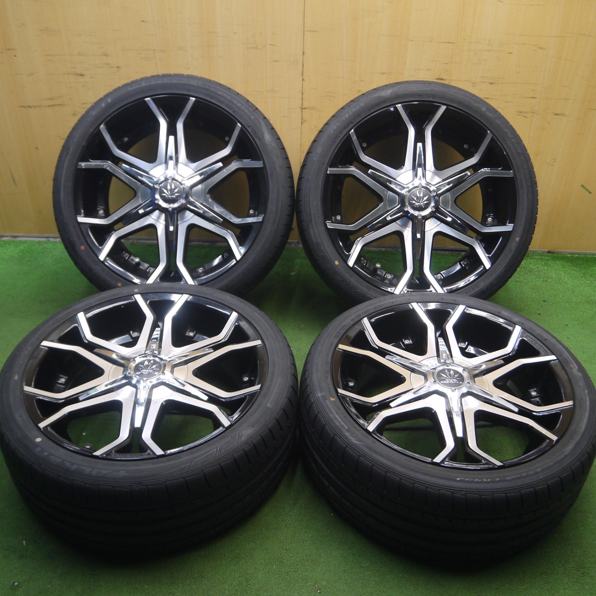 *送料無料* バリ溝！9分★MYRTLE MR-14 CRIMSON 245/40R20 ファルケン アゼニス FK453 マーテル クリムソン  PCD108 114.3/5H マルチ★4032913Hノ