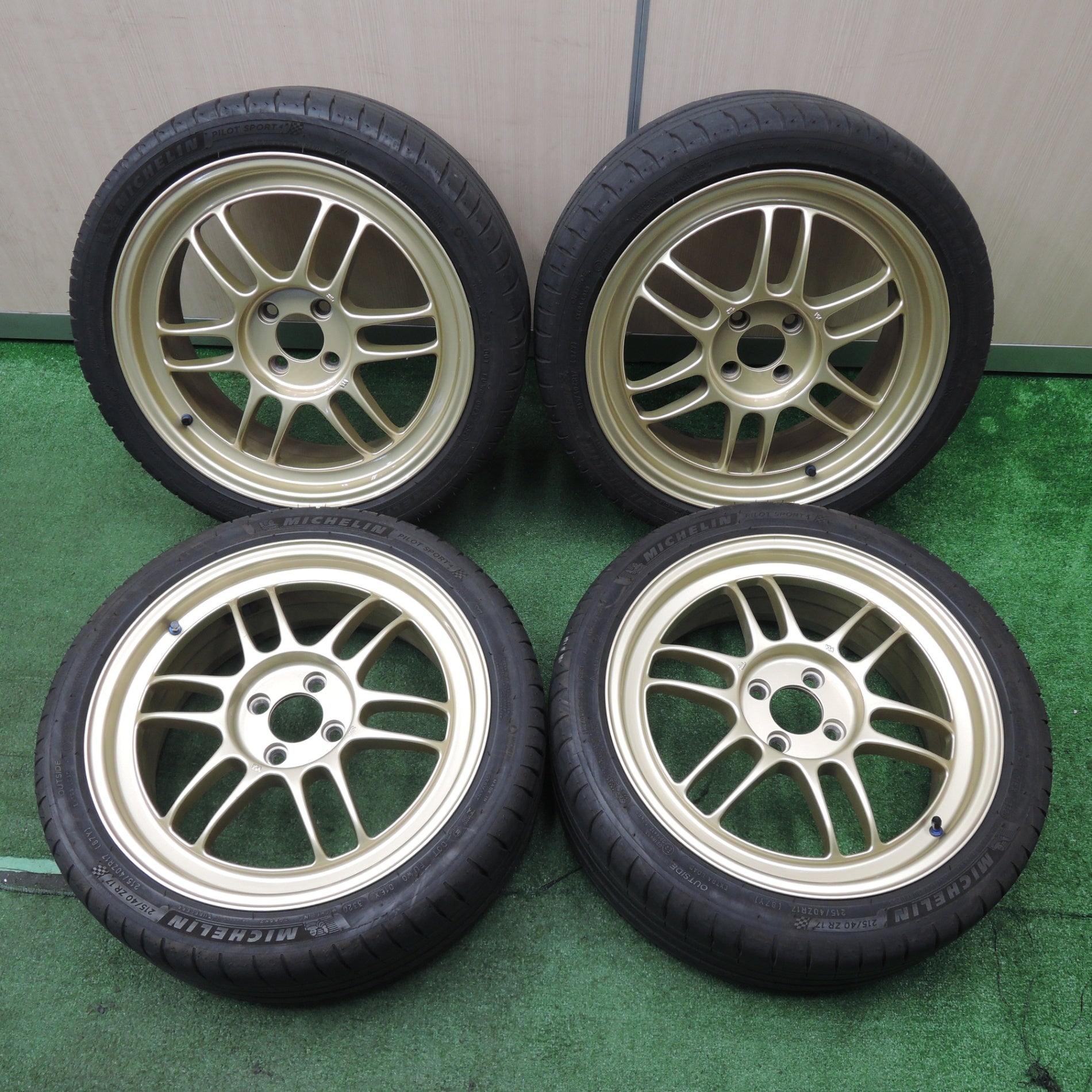 *送料無料* キレイ！20年★ENKEI RPF1 215/40R17 ミシュラン パイロット スポーツ4 エンケイ 17インチ  PCD100/4H★4030501NJノ