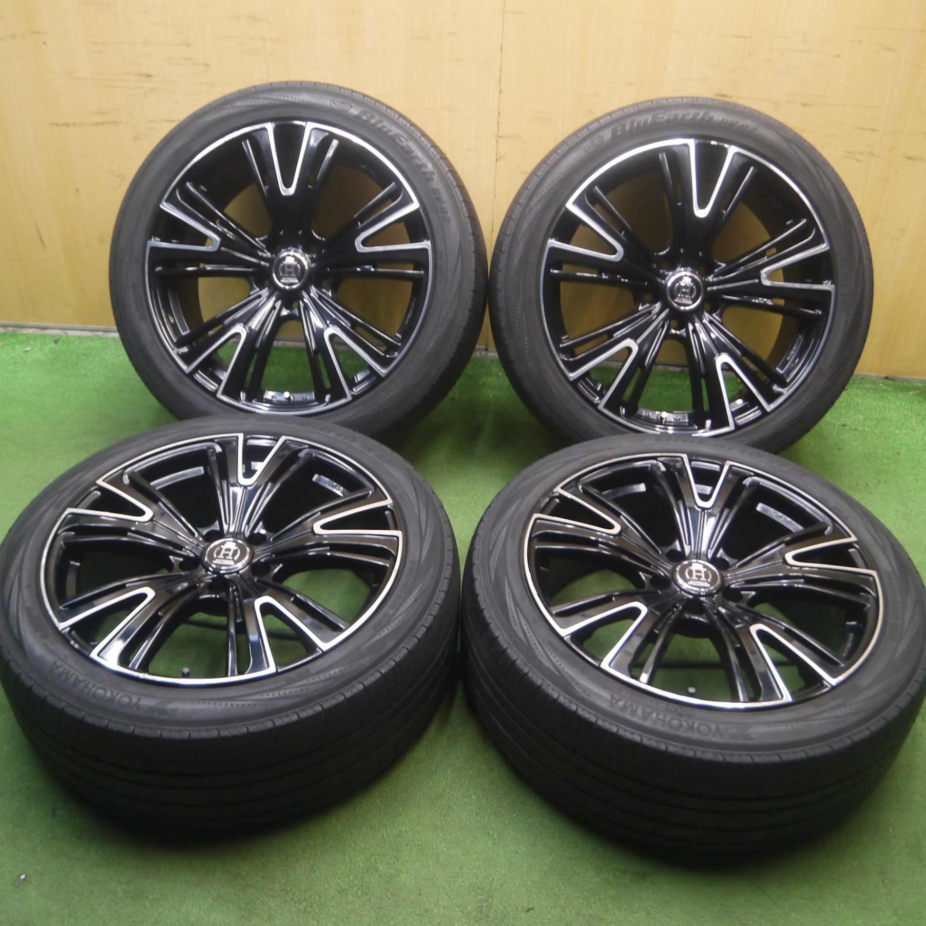 *送料無料* 4本価格★RAYS HFULLCROSS CROSS SLEEKERS Q5 245/45R19 ヨコハマ ブルーアース RV-02  レイズ フロクロス PCD114.3/5H★4052802Hノ