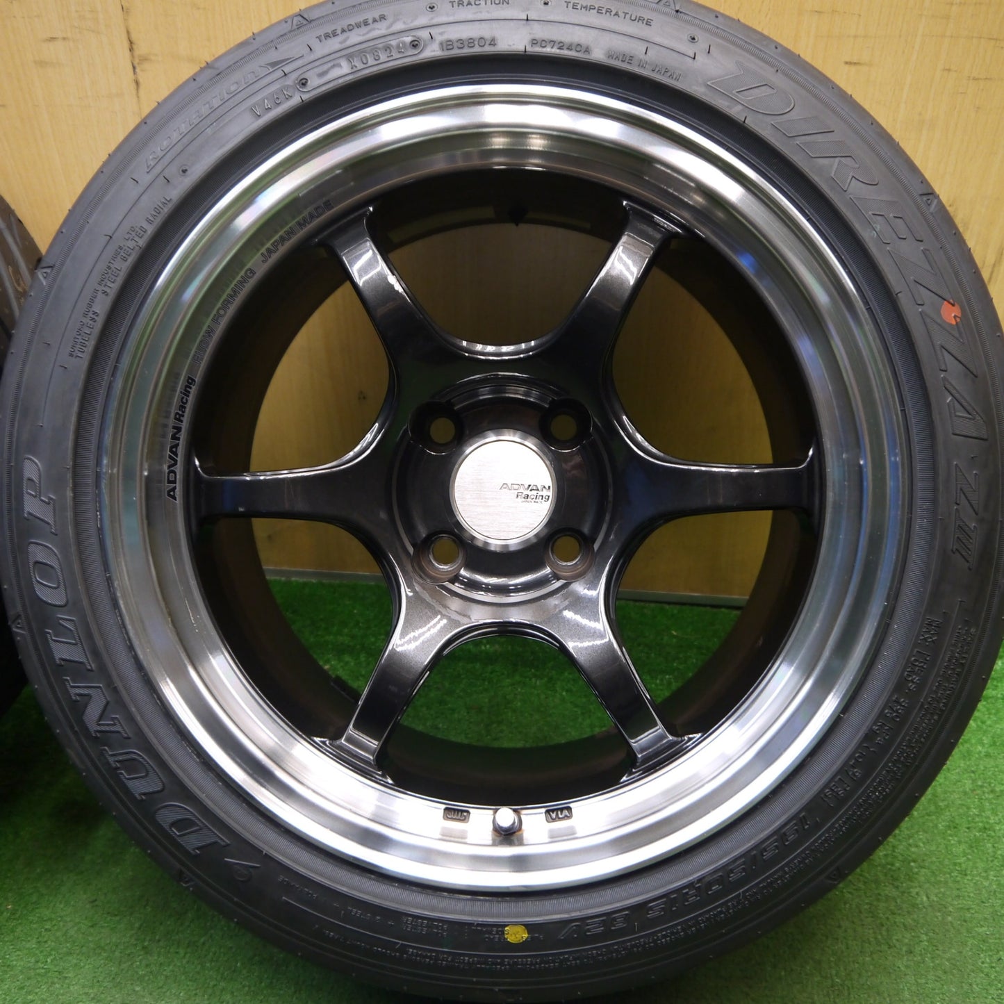 タイヤのみ未使用!24年★ADVAN Racing RGD2-15-1 195/50R15 ダンロップ DIREZZA Z3 アドバン レーシング 15インチ PCD100/4H★5041503Hノ