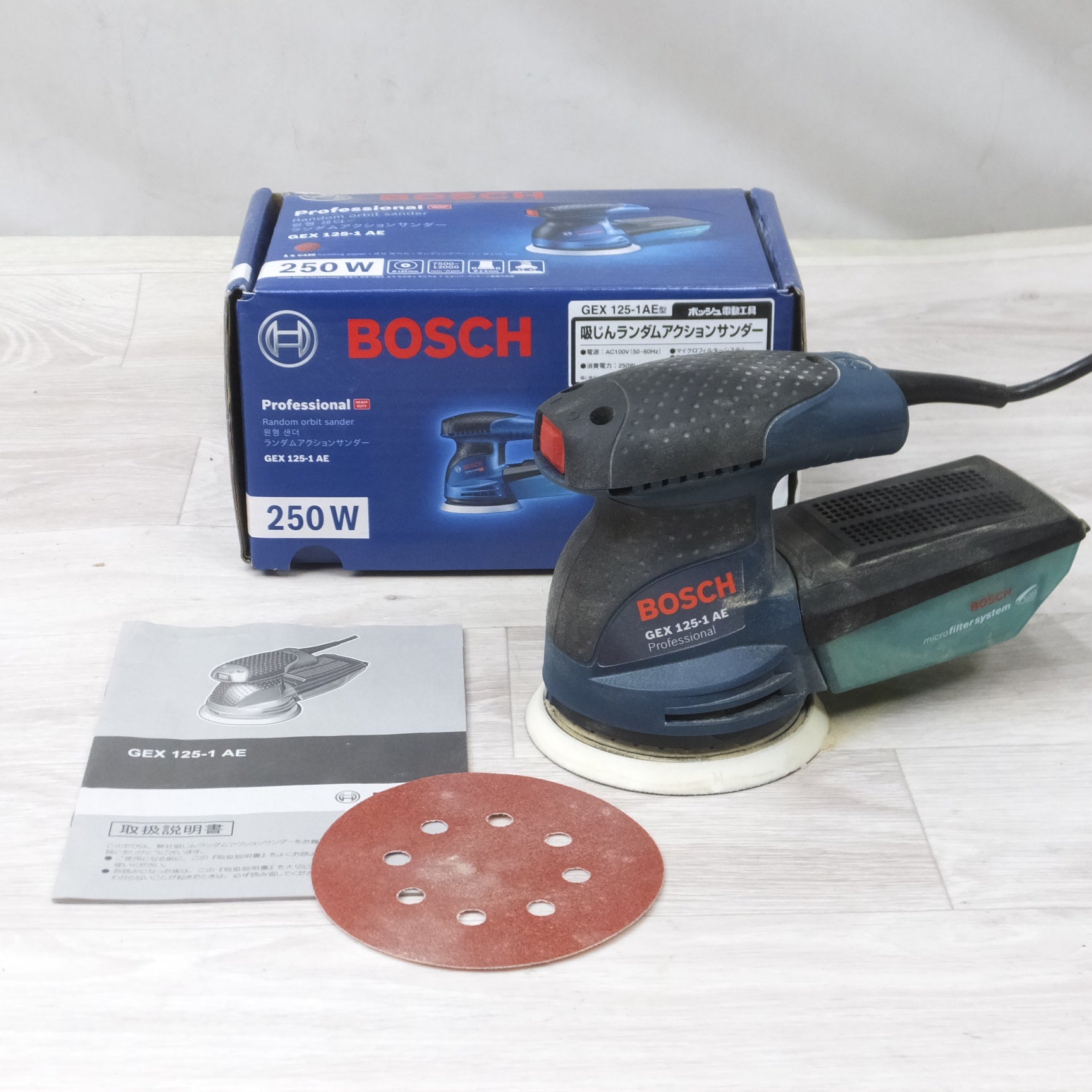 [送料無料] ◆ボッシュ BOSCH 吸じん ランダム アクション サンダー GEX125-1AE 吸塵 ポリッシャー 電動 工具◆