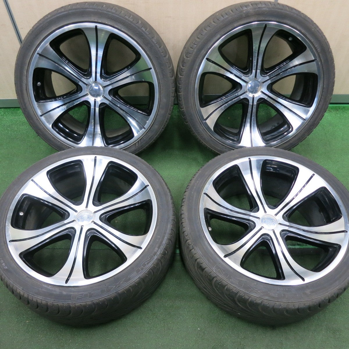 *送料無料* 4本価格★Lowenhart LD6-LX 245/40R20 ネクセン ラジアル N3000 20インチ レーベンハート  PCD114.3/5H★4062701NJノ