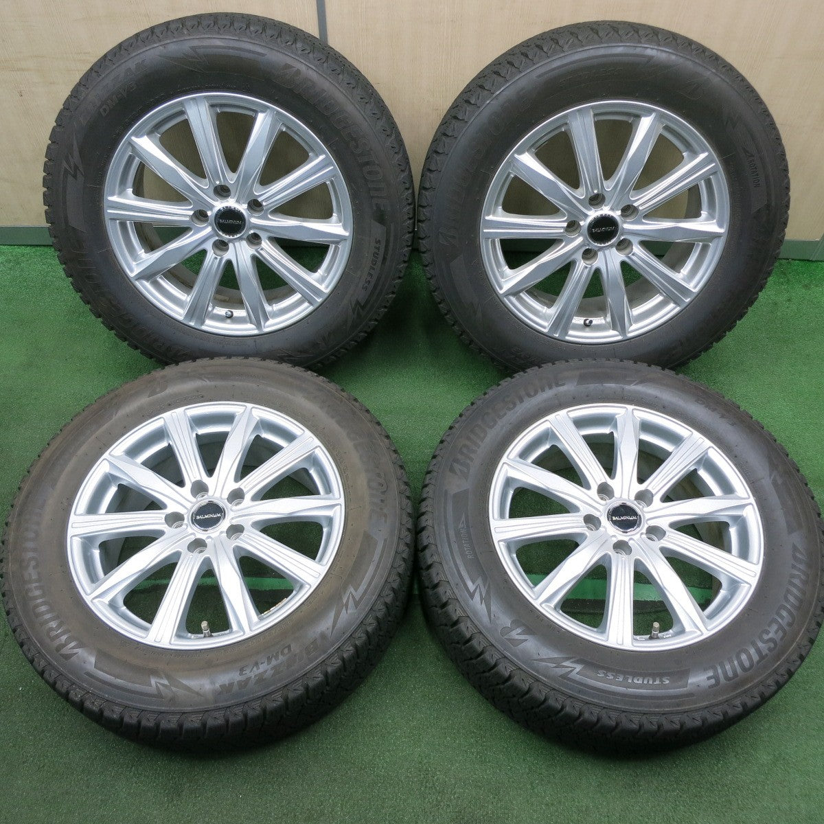 *送料無料* キレイ！20年★スタッドレス 225/65R17 ブリヂストン ブリザック DM-V3 BALMINUM バルミナ 17インチ  PCD114.3/5H★4041502NJス