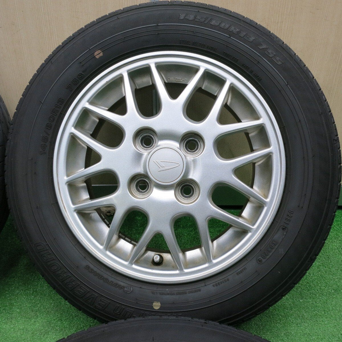 4本価格!20年★ダイハツ アトレー ワゴン 純正 145/80R13 オートバックス Maxrun EVERROAD 13インチ PCD100/4H★4111307TNノ