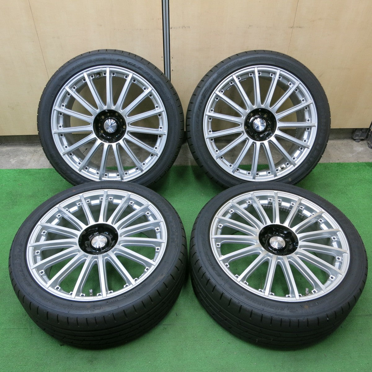 *送料無料* バリ溝！21年！キレイ！9.5分★LOXARNY SCHNABEL 245/40R19 グッドイヤー イーグル RVF ECO  ロクサーニ シュナーベル PCD114.3/5H★4062402ナノ