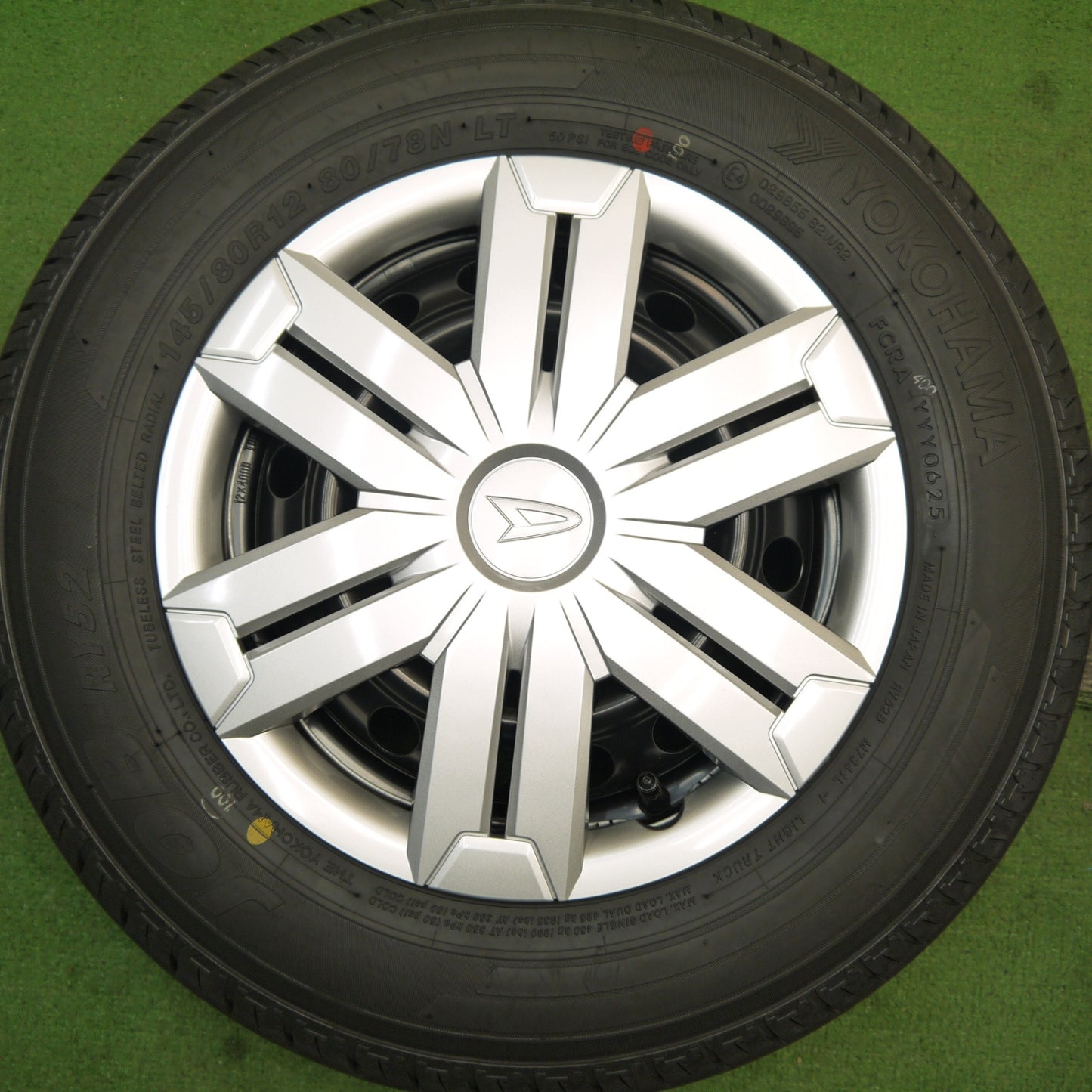 新車外し!25年★ダイハツ アトレー 純正 スチール 145/80R12 80/78N ヨコハマ JOB RY52 12インチ PCD100/4H★5060402Hノ