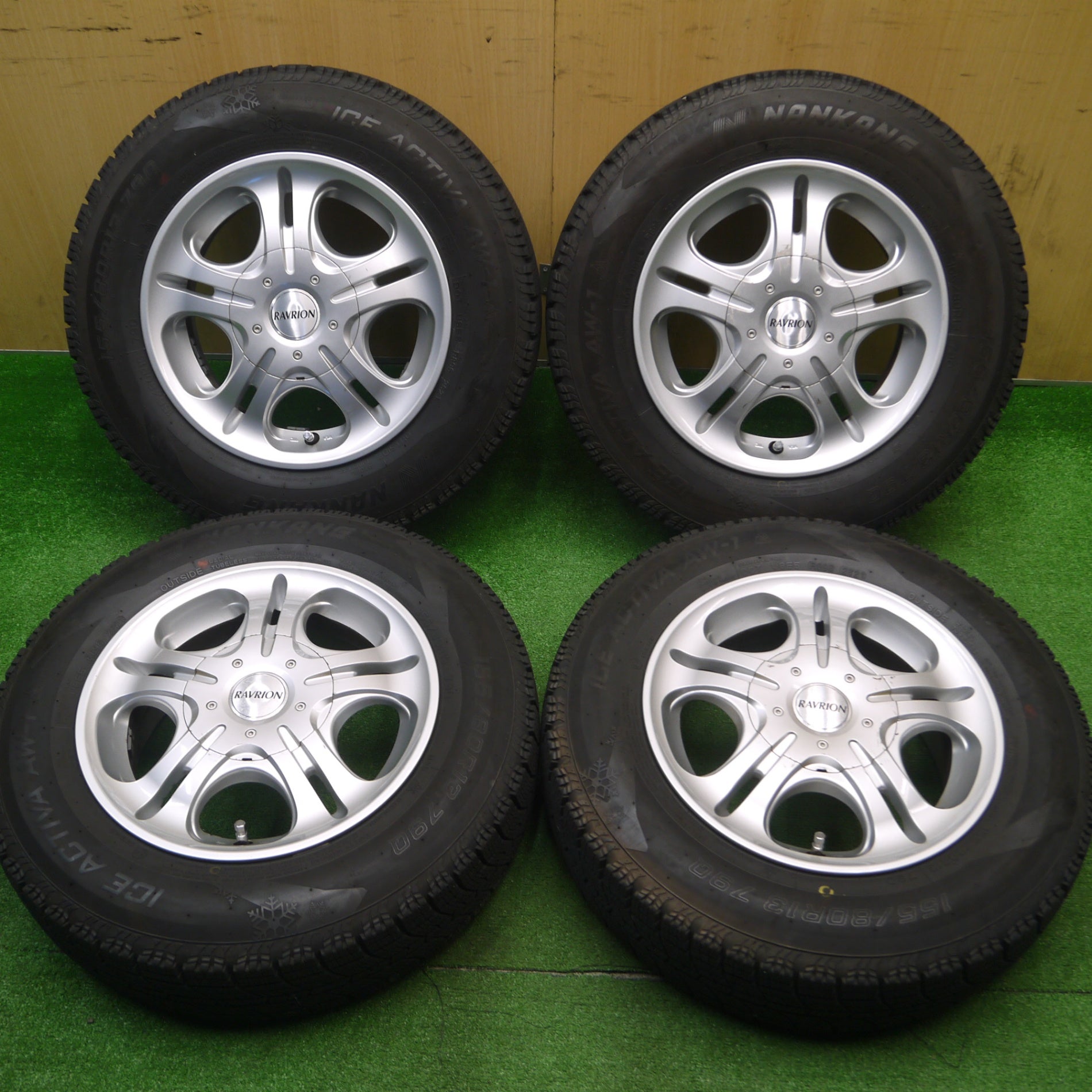 送料無料] 4本価格！21年☆スタッドレス 155/80R13 ナンカン アイスアクティバ AW-1 RAVRION ラブリオン PCD1 |  名古屋/岐阜の中古カー用品・工具の買取/販売ならガレージゲット