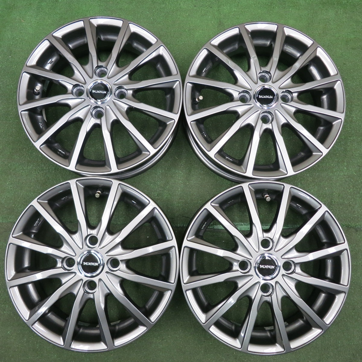 *送料無料* 未使用★BALMINUM バルミナ AR12 ブリヂストン製 14インチ ホイール 14×4.5J  PCD100/4H★4062905HAホ