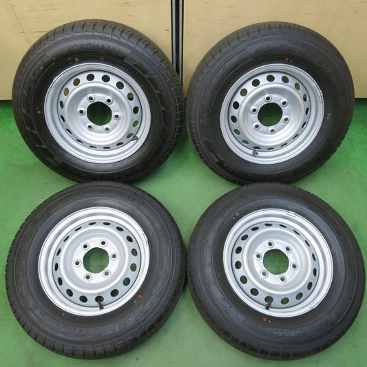 新車外し 24年★日産 キャラバン 純正 スチール 195/80R15 107/105Q ヨコハマ BluEarth-Van RY55 PCD139.7/6H★5040402イノ