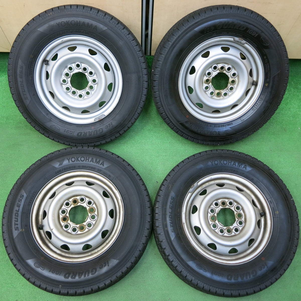 送料無料* バリ溝！21年！9分☆スタッドレス 145/80R12 ヨコハマ アイスガード iG91 スチール ホイール 12インチ PC |  名古屋/岐阜の中古カー用品・工具の買取/販売ならガレージゲット