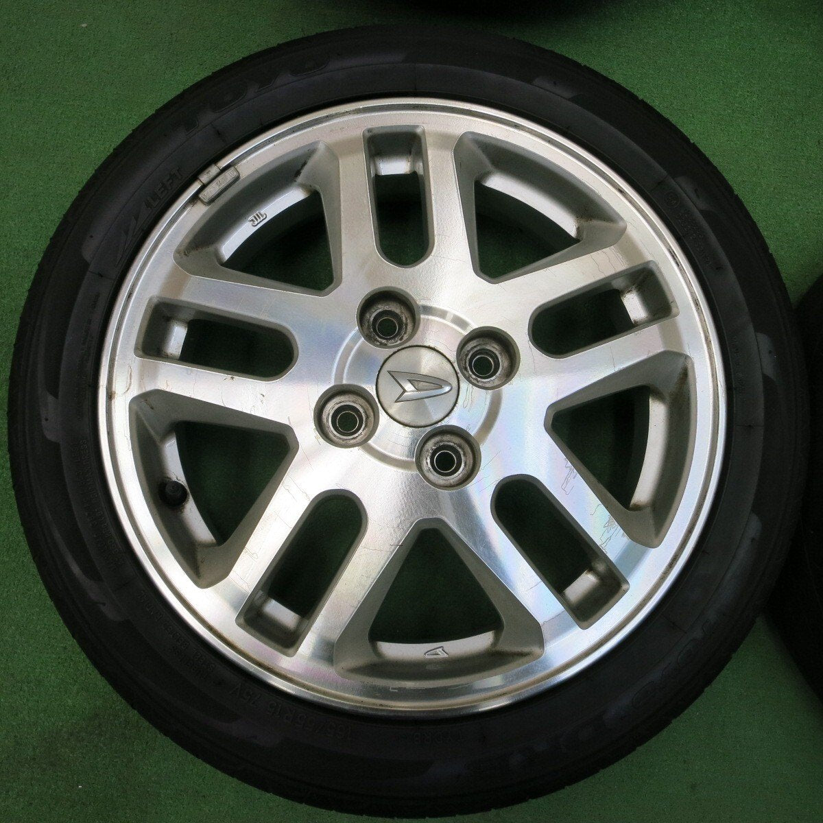 4本価格★ダイハツ ムーヴ カスタム 純正 165/55R15 トーヨー DRB 15インチ PCD100/4H★4041809イノ