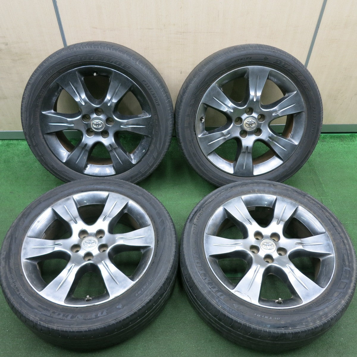 *送料無料* 4本価格★US トヨタ シエナ SE 純正 235/50R19 ダンロップ SPスポーツ 7000 A/S 19インチ  PCD114.3/5H★4070901HAノ