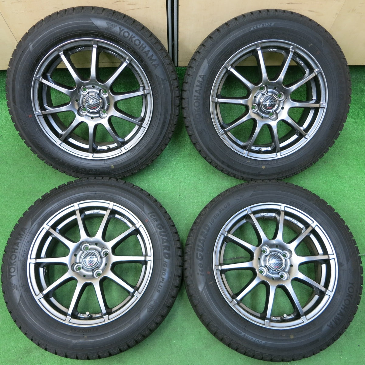 送料無料* 超バリ溝！キレイ！ほぼ10分☆スタッドレス 175/65R15 ...