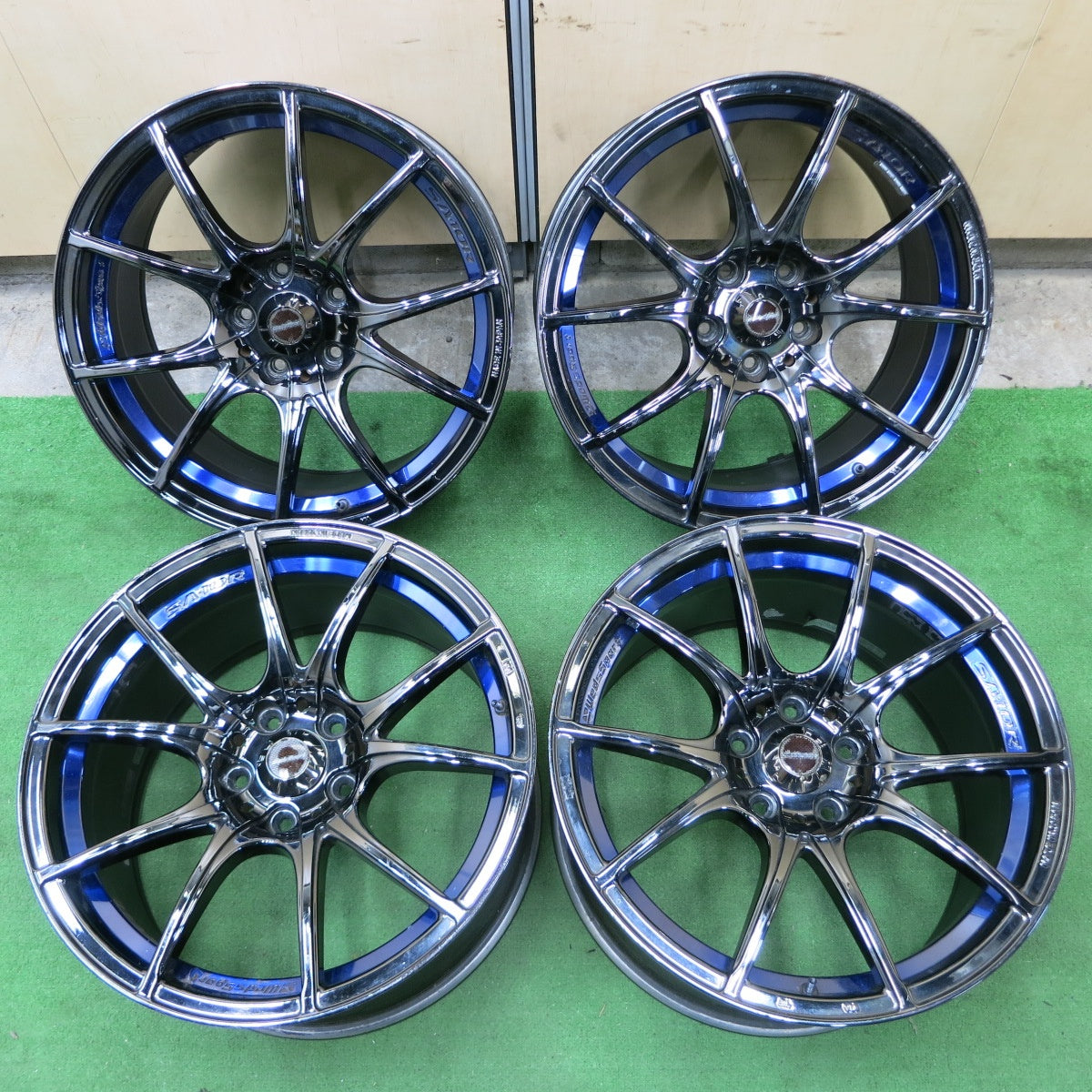 *送料無料* 4本価格★WedsSport SA-10R ホイール 18インチ 18×8.5J 18×9.5J ウェッズスポーツ 18インチ  PCD114.3/5H★4082802ナホ