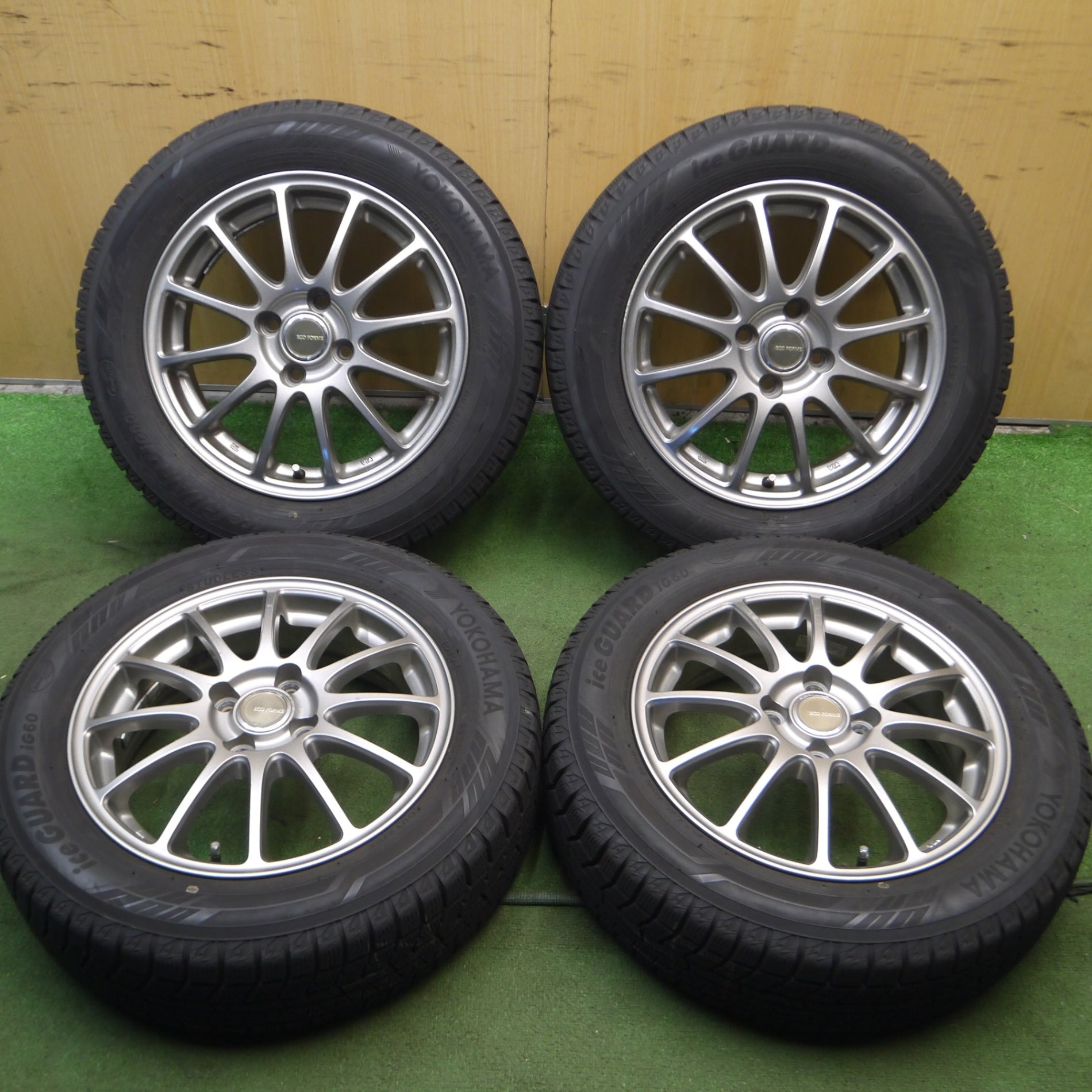 送料無料*バリ溝！8.5分☆スタッドレス 175/65R15 ヨコハマ アイス ...