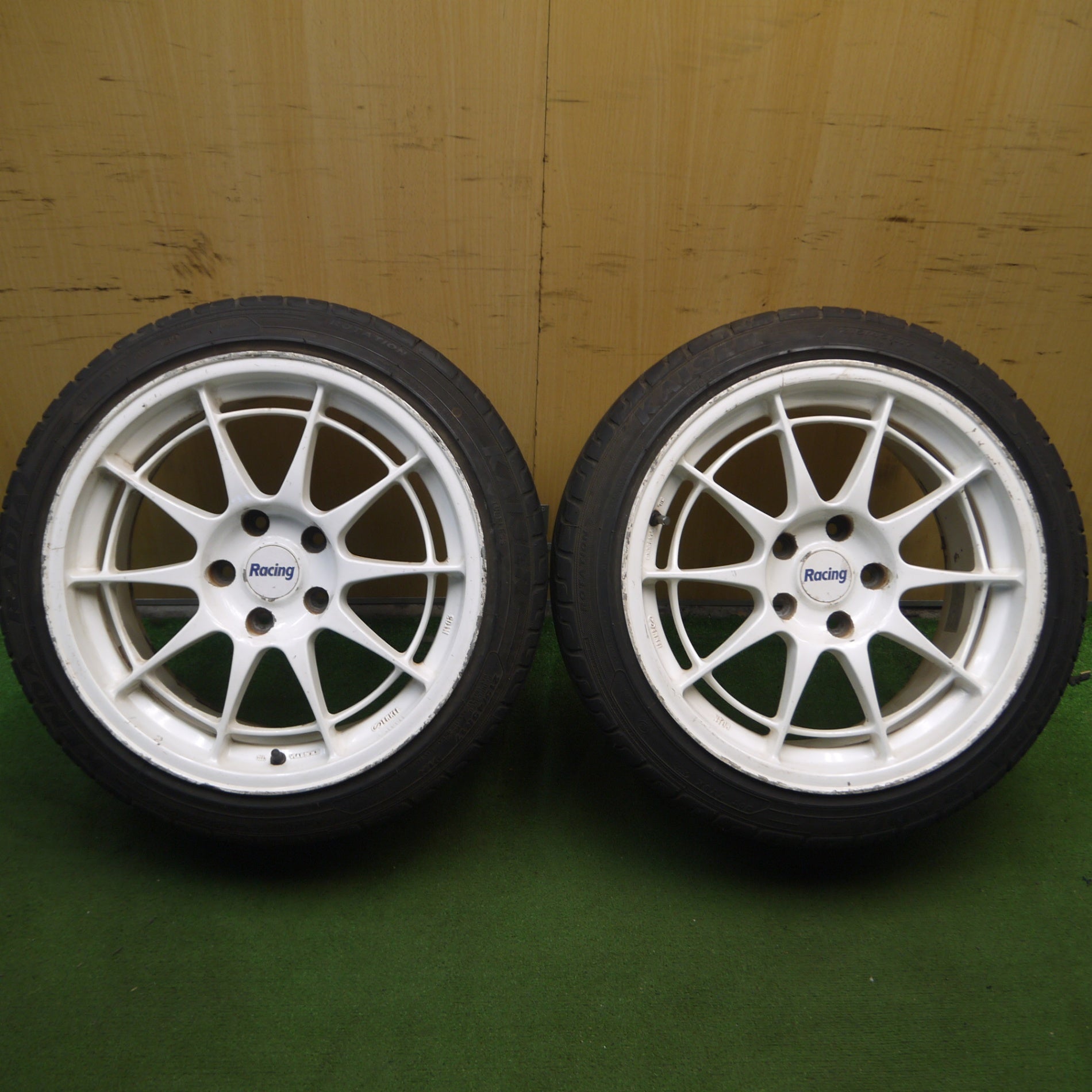 *送料無料* 2本価格★Racing ENKEI NT03 215/45R17 ケンダ ラジアル カイザー 17インチ エンケイ  PCD114.3/5H★4030608Hノ