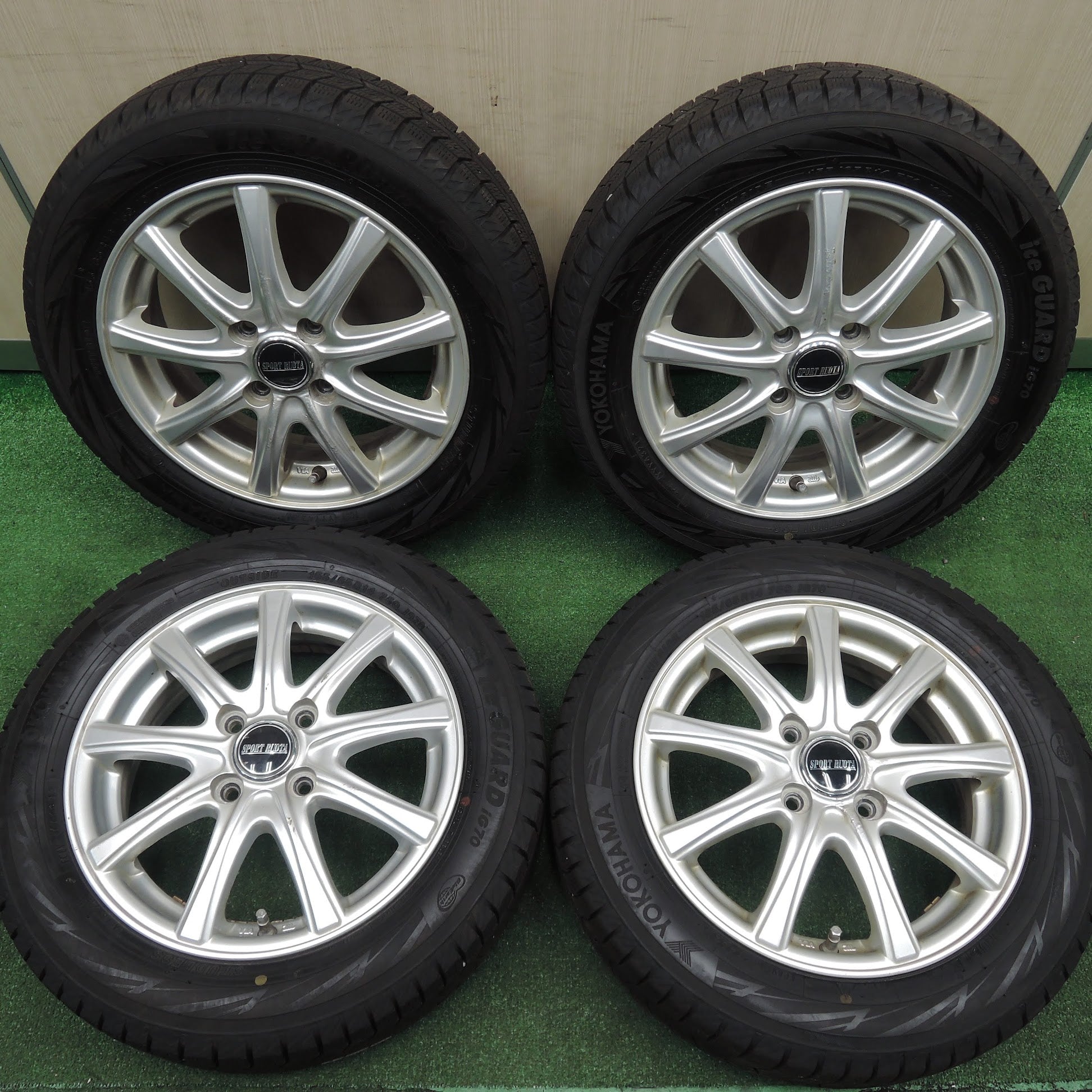 送料無料]バリ溝！21年！ほぼ10分☆スタッドレス 155/65R14 ヨコハマ 