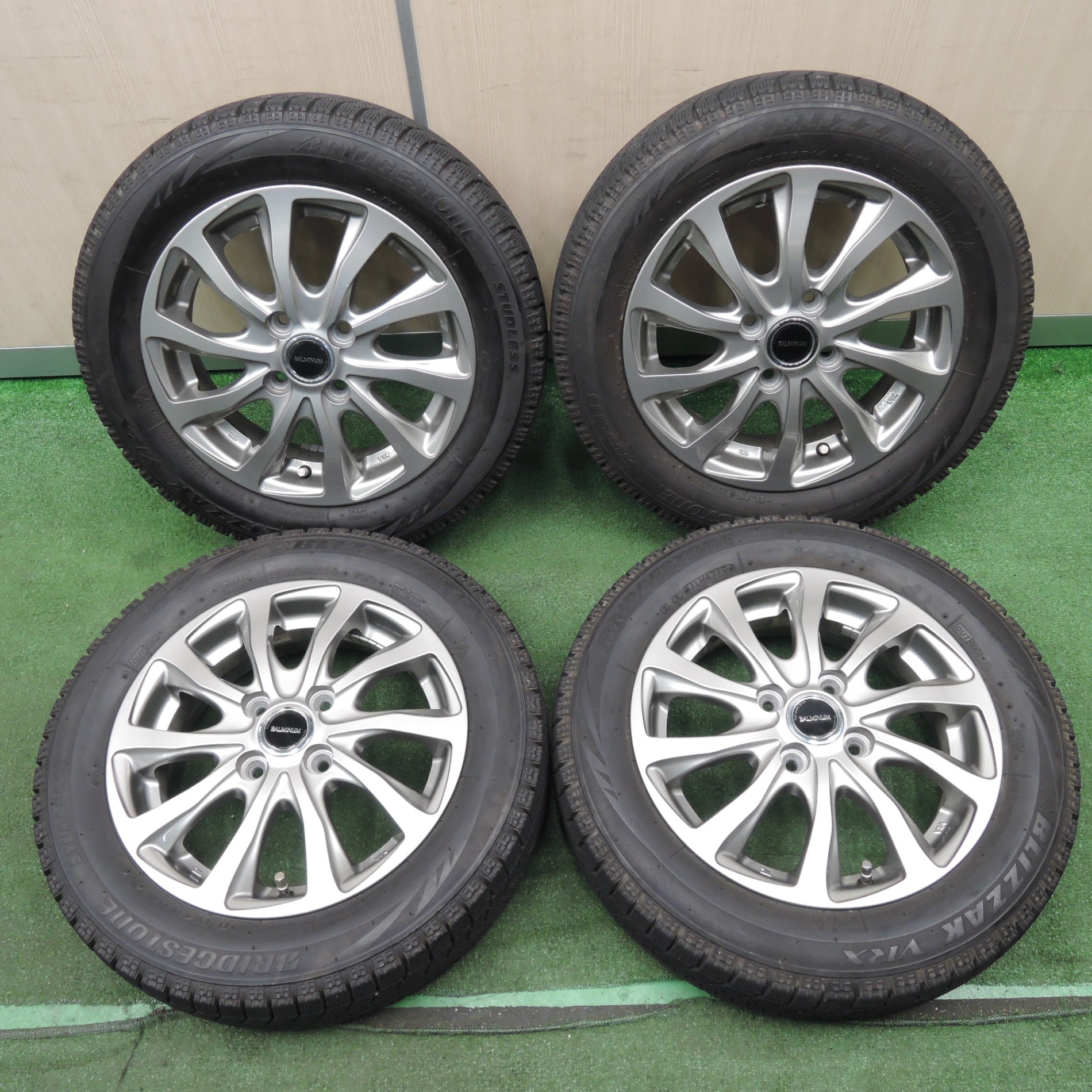 安い2024chi148 BALMINUM 17インチ + ブリヂストン エコピアEX10215/60R17 タイヤ 夏　エスティマ エリシオン 等 ブリヂストン バルミナ ECOPIA ラジアルタイヤ