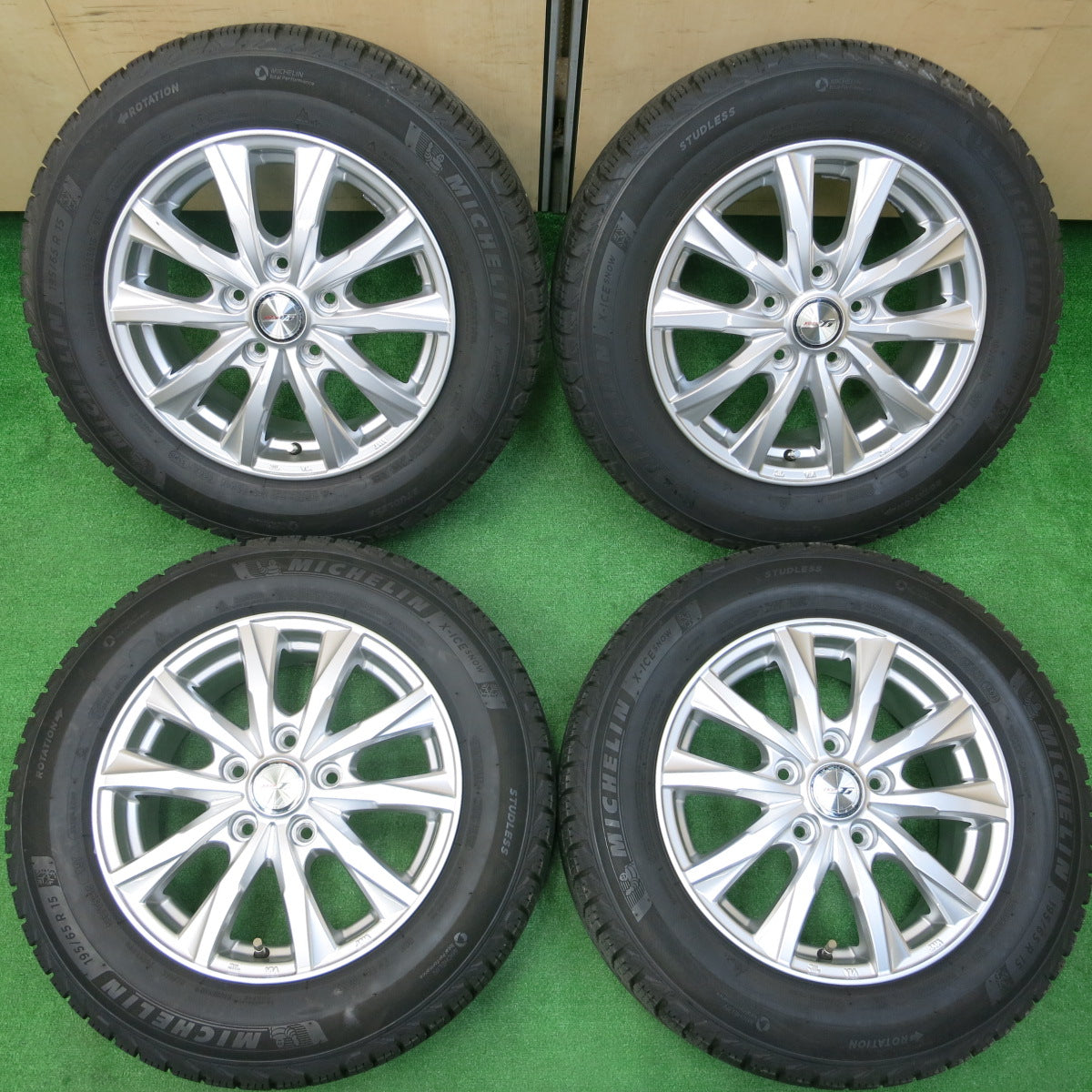 *送料無料*バリ溝！20年！キレイ！ほぼ10分★スタッドレス 195/65R15 ミシュラン X-ICE SNOW JOKER ジョーカー