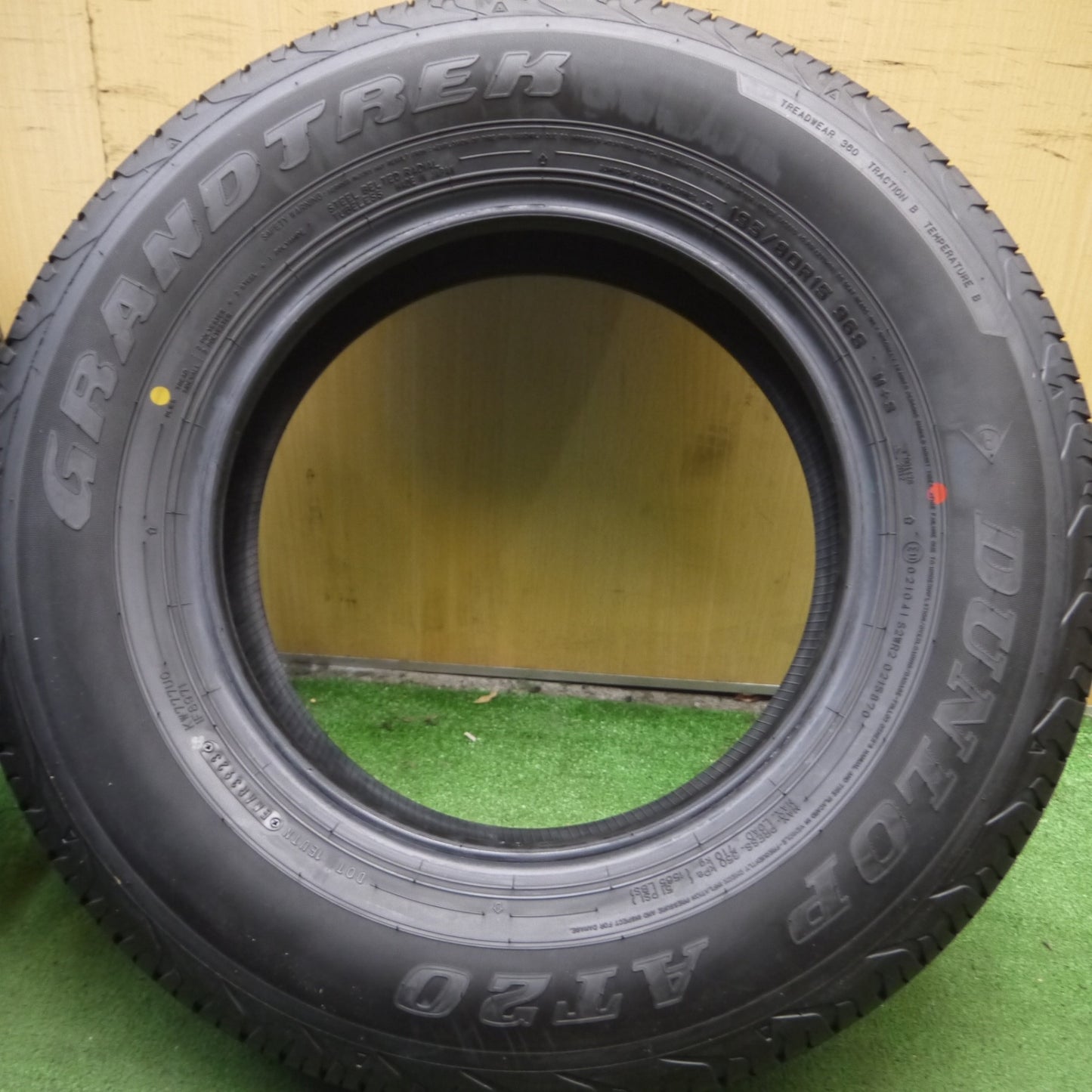 *送料無料* 新車外し★195/80R15 ダンロップ AT20 グラントレック 15インチ タイヤ ジムニー シエラ 等★4040505Hノタ