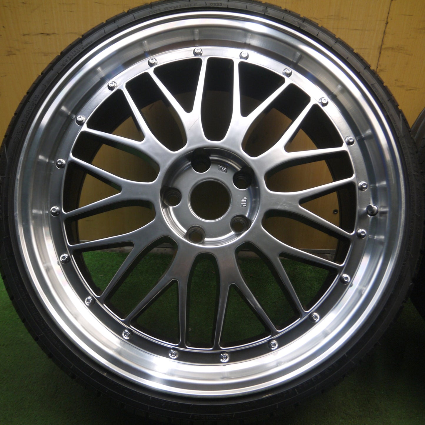 *送料無料* バリ溝！22年！9.5分★BBS LM タイプ 245/30R20 ハイフライ HF805 20インチ PCD114.3/5H★4022806Hノ