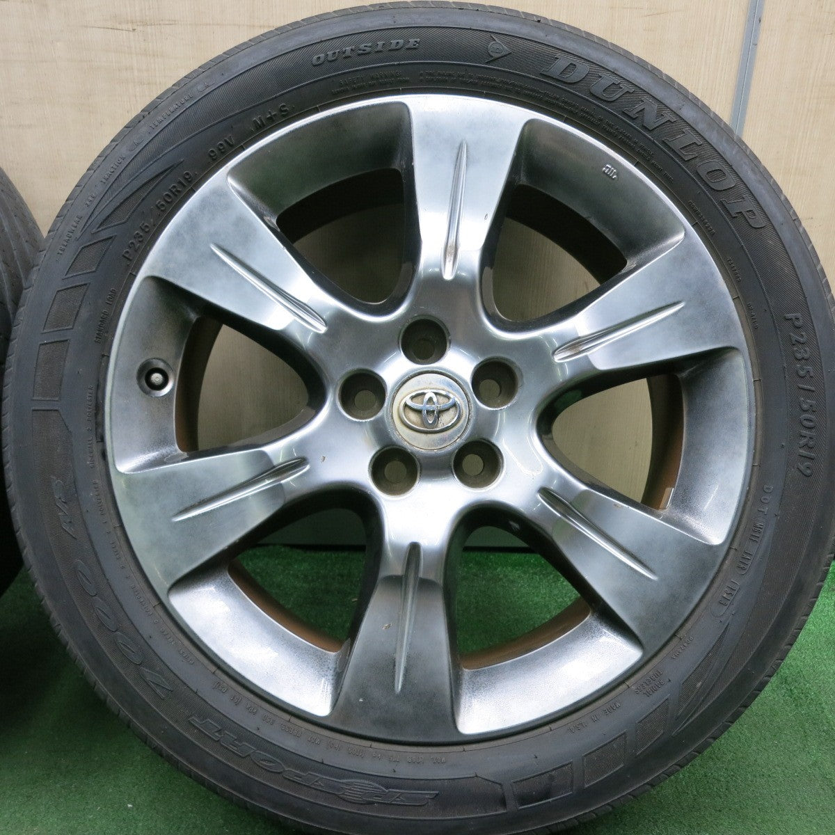 *送料無料* 4本価格★US トヨタ シエナ SE 純正 235/50R19 ダンロップ SPスポーツ 7000 A/S 19インチ  PCD114.3/5H★4070901HAノ