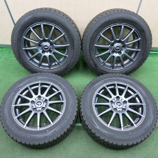 *送料無料* バリ溝！キレイ！9.5分★スタッドレス 205/60R16 ダンロップ ウインターマックス WM01 TEAD テッド 16インチ PCD114.3/5J★4051506HAス