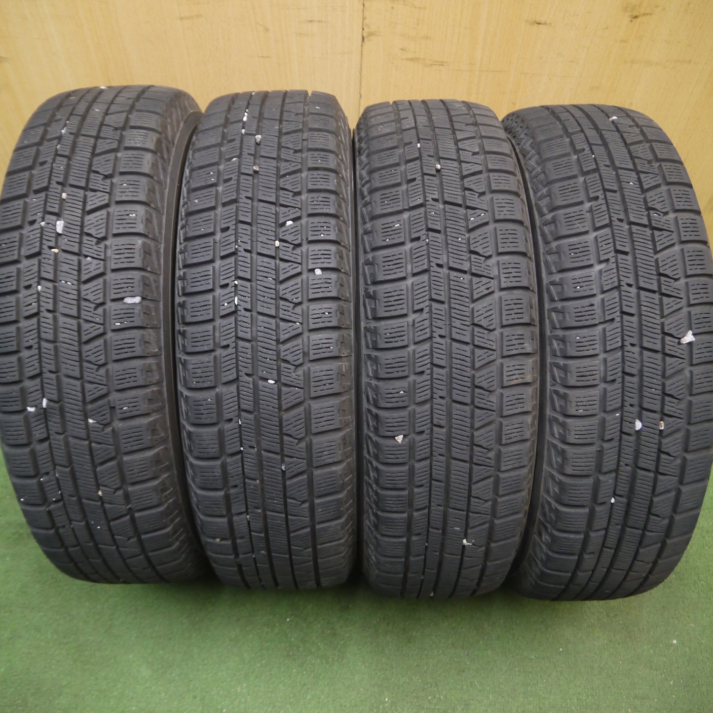 *送料無料* バリ溝！キレイ！8.5分★スタッドレス 155/65R13 ヨコハマ アイスガード iG50 プラス 社外 アルミ 13インチ PCD100/4H★4071206Hス