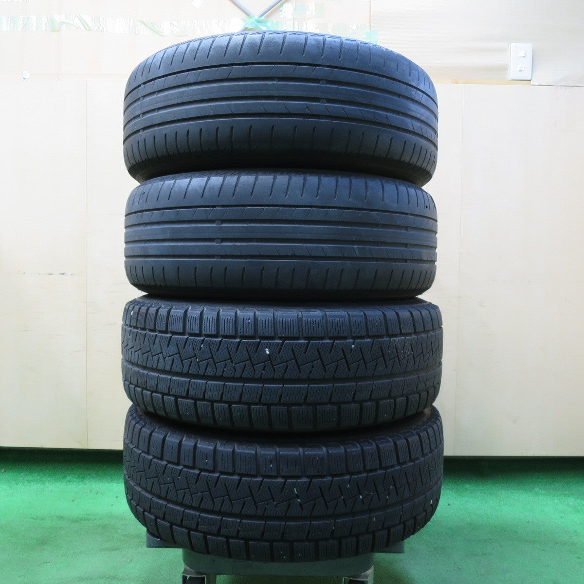 *送料無料* キレイ★205/55R16 205/60R16 TEAD ブリヂストン T005 スタッドレス ピレリ アイスアシンメトリコ テッド PCD114.3/5H★4070404イノ