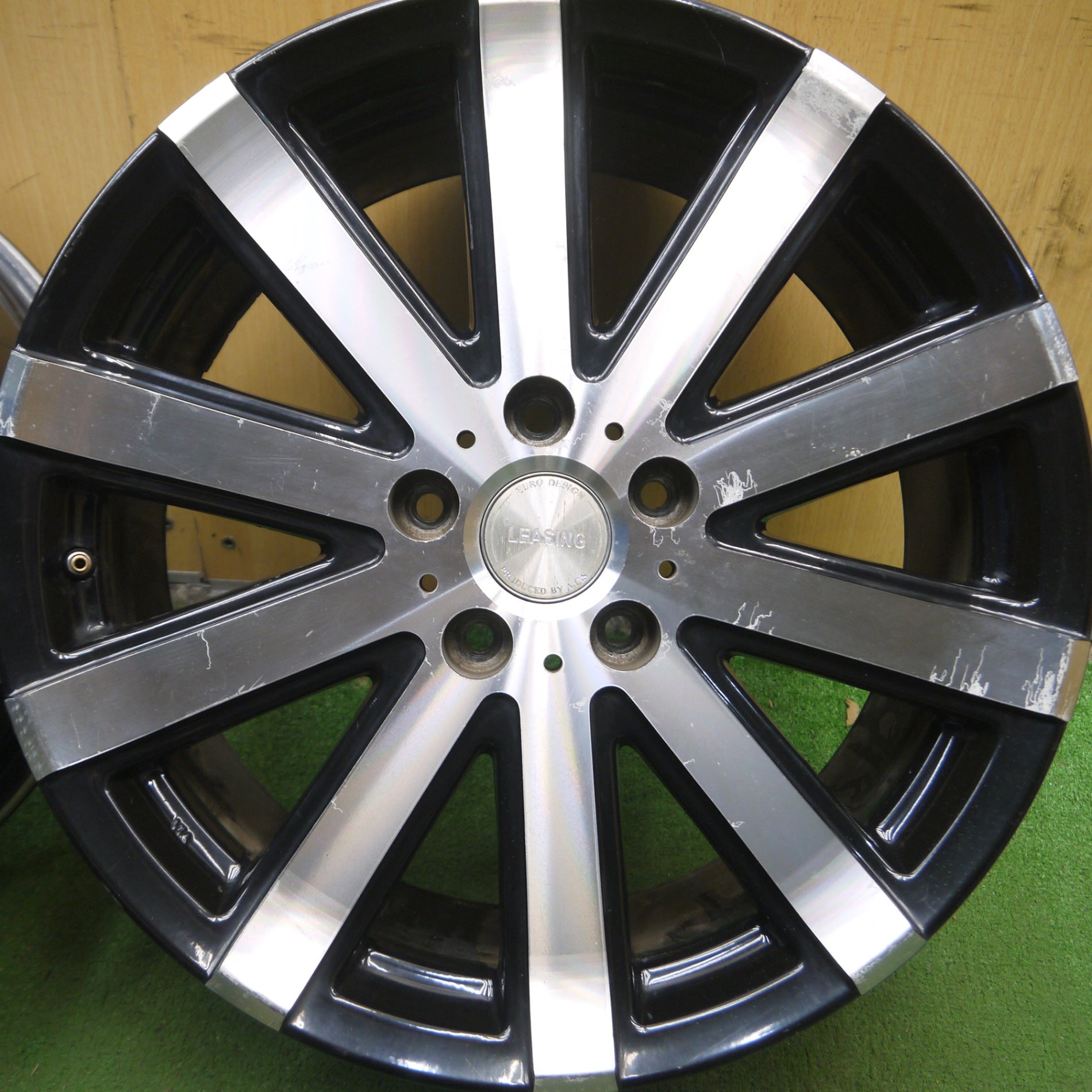 *送料無料* 4本価格★LEASING A.C.S ホイール 18インチ レアシング ACS 18×7.5J PCD114.3/5H★4051407Hホ