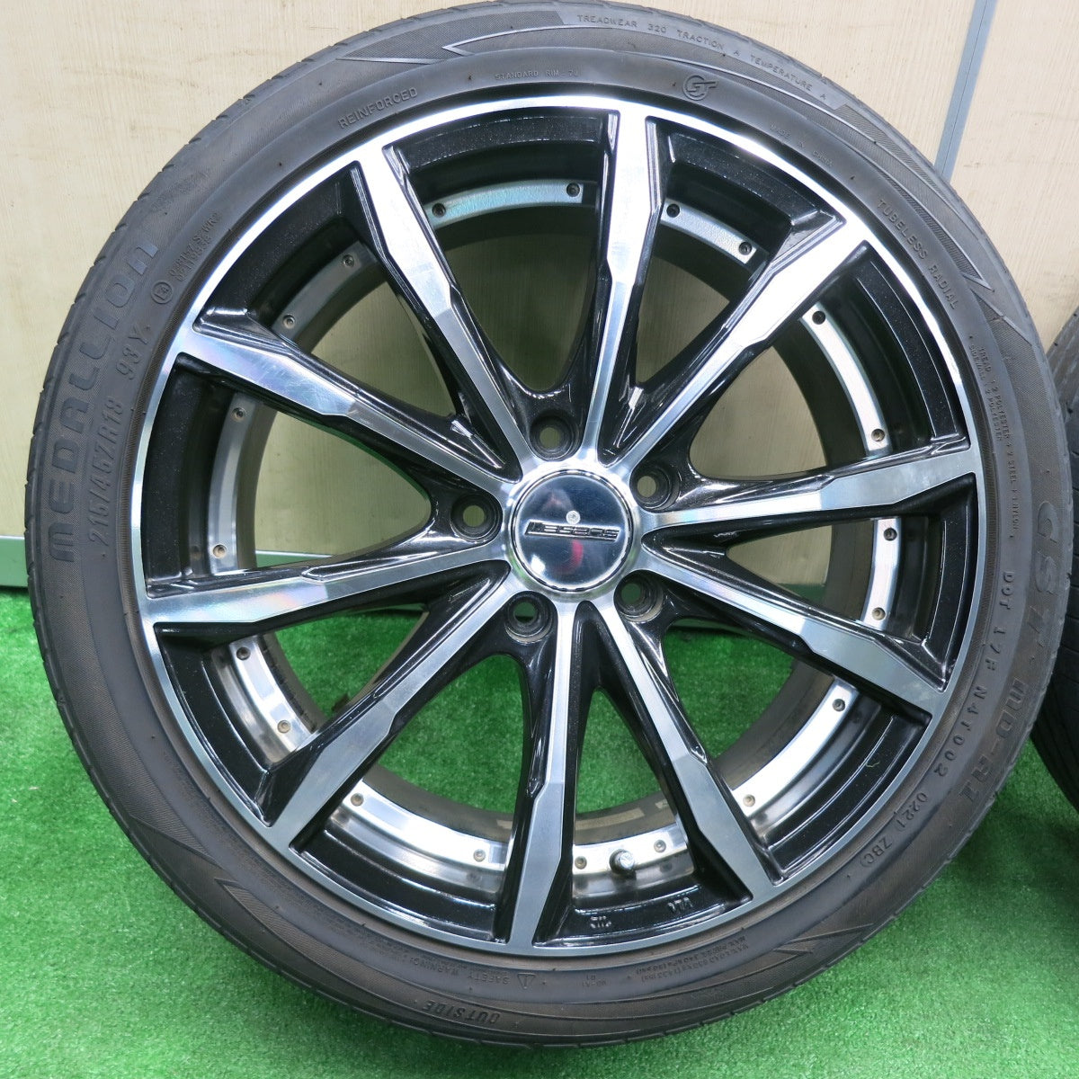 [送料無料] キレイ！21年★Stich LEGZAS Fauvex 215/45R18 メダリオン CST MD-A1 18インチ シュティッヒ レグザス PCD114.3/5H★4122006TNノ