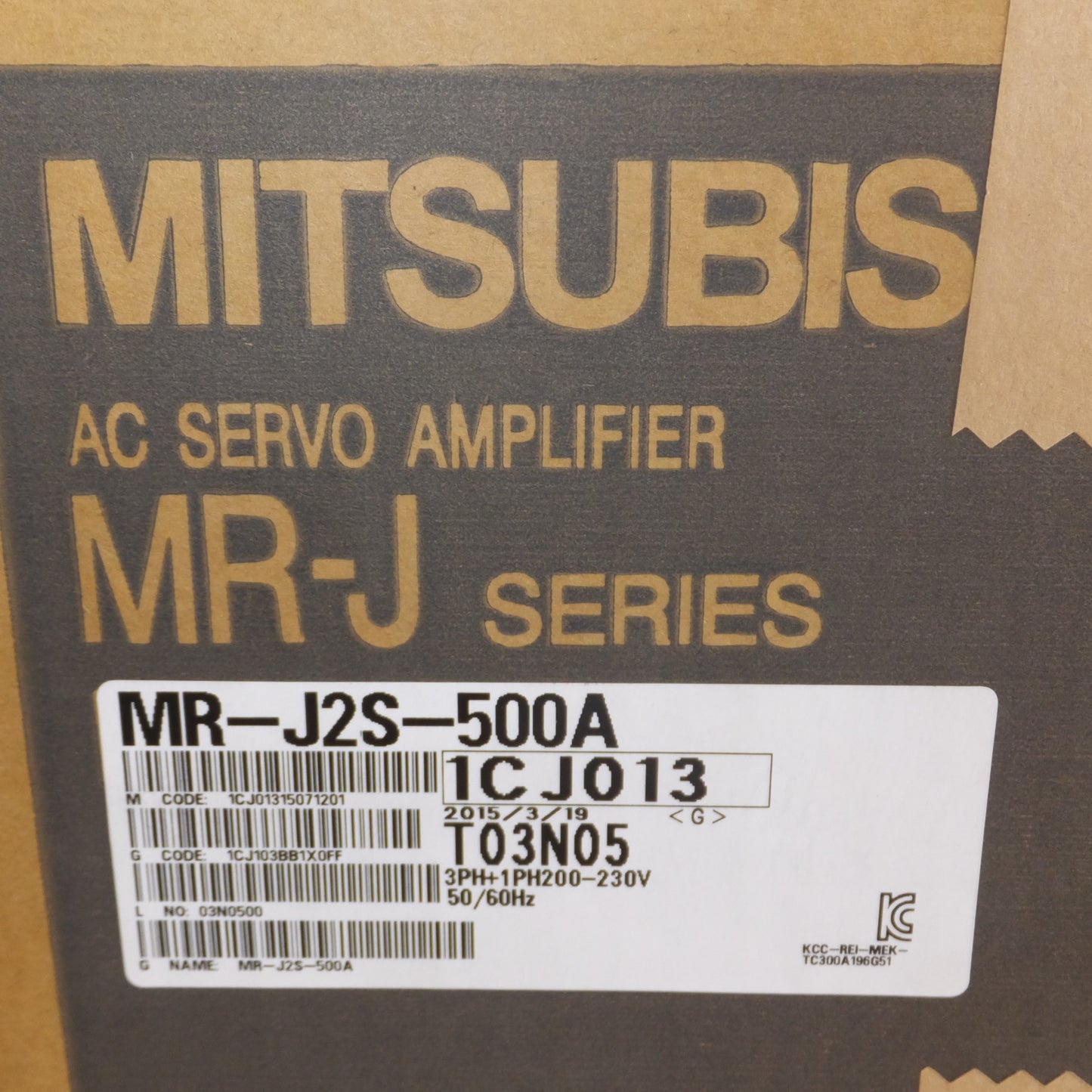 [送料無料] 未使用★三菱 MITSUBISHI サーボアンプ AC SERVO AMPLIFIER MR-J SERIES MR-J2S-500A★