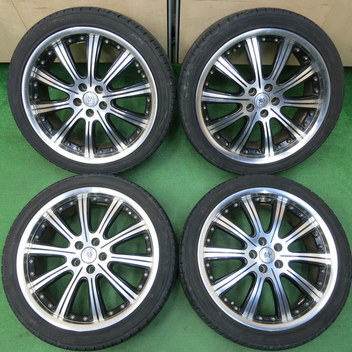 *送料無料* 4本価格★プリウス等 Lehrmeister 225/40R18 ヨコハマ DNA エコス ES300 レアマイスター 18インチ PCD100/5H★4031505イノ