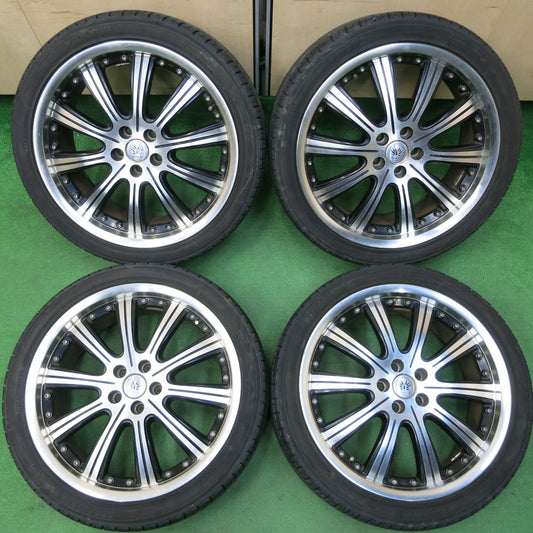 *送料無料* 4本価格★プリウス等 Lehrmeister 225/40R18 ヨコハマ DNA エコス ES300 レアマイスター 18インチ PCD100/5H★4031505イノ