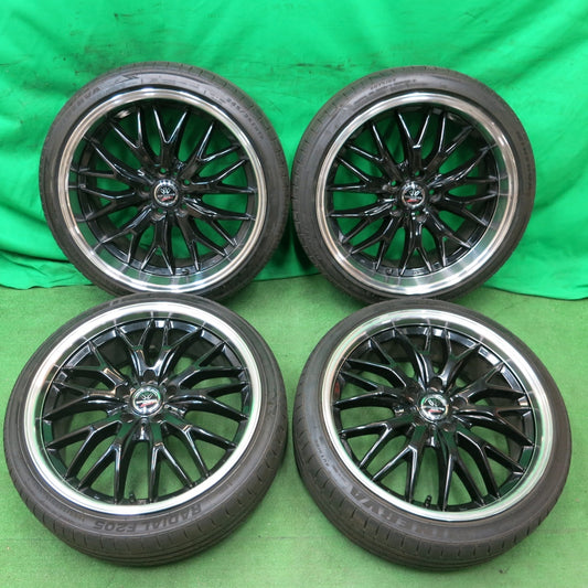 *送料無料* キレイ！22年★ロクサーニ マルチフォルケッタ2 SP Spector BADX 225/35R19 245/35R19 ニルバーナ F205 PCD114.3/5H★4052505ナノ