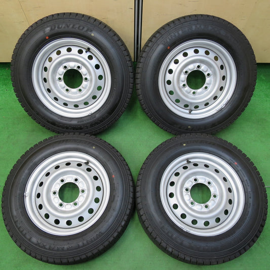 *送料無料* バリ溝！21年！キレイ！9.5分★スタッドレス 185/75R15 106/104L ダンロップ ウインターマックス LT03M スチール 15インチ PCD139.7/6H★4070905イス