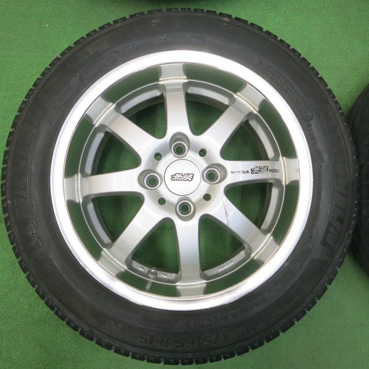 *送料無料* 4本価格★MUGEN NR 無限 175/65R15 ミシュラン エナジーセイバー 15インチ PCD100/4H★4041602イノ