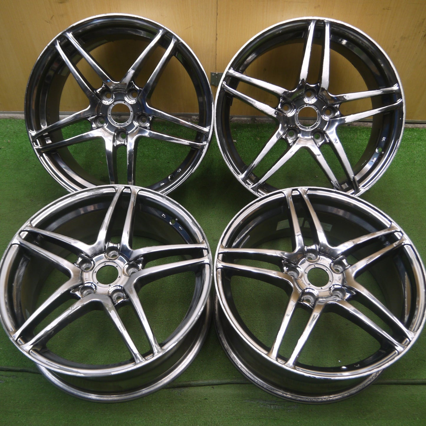 *送料無料* 4本価格★AVS MODEL5 モデル5 17インチ ホイール 17×7JJ PCD114.3/5H★4062410Hホ