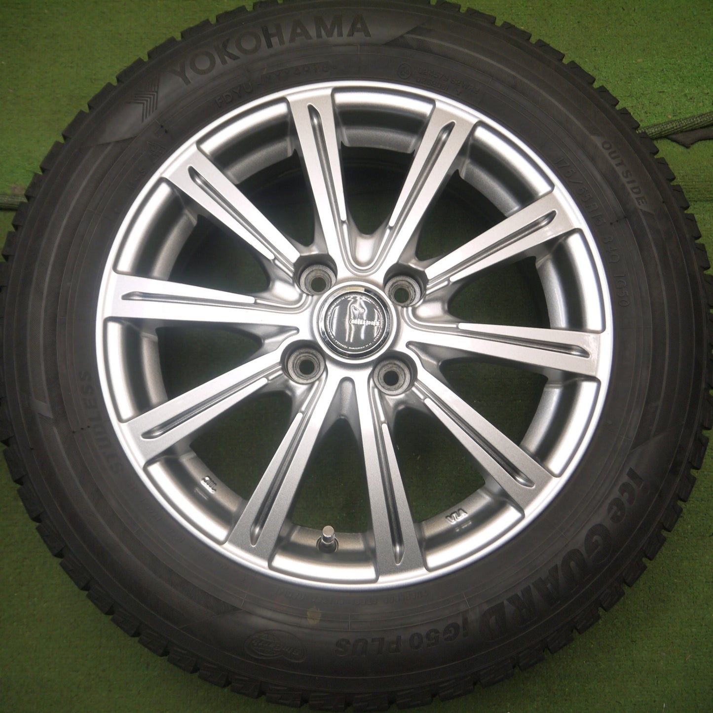 *送料無料* バリ溝！9.5分★スタッドレス 175/65R15 ヨコハマ アイスガード iG50 プラス MiLLOUS ミルアス 15インチ PCD100/4H★4052005Hス